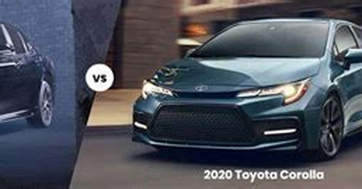2020 Corolla Vs. 2020 Camry