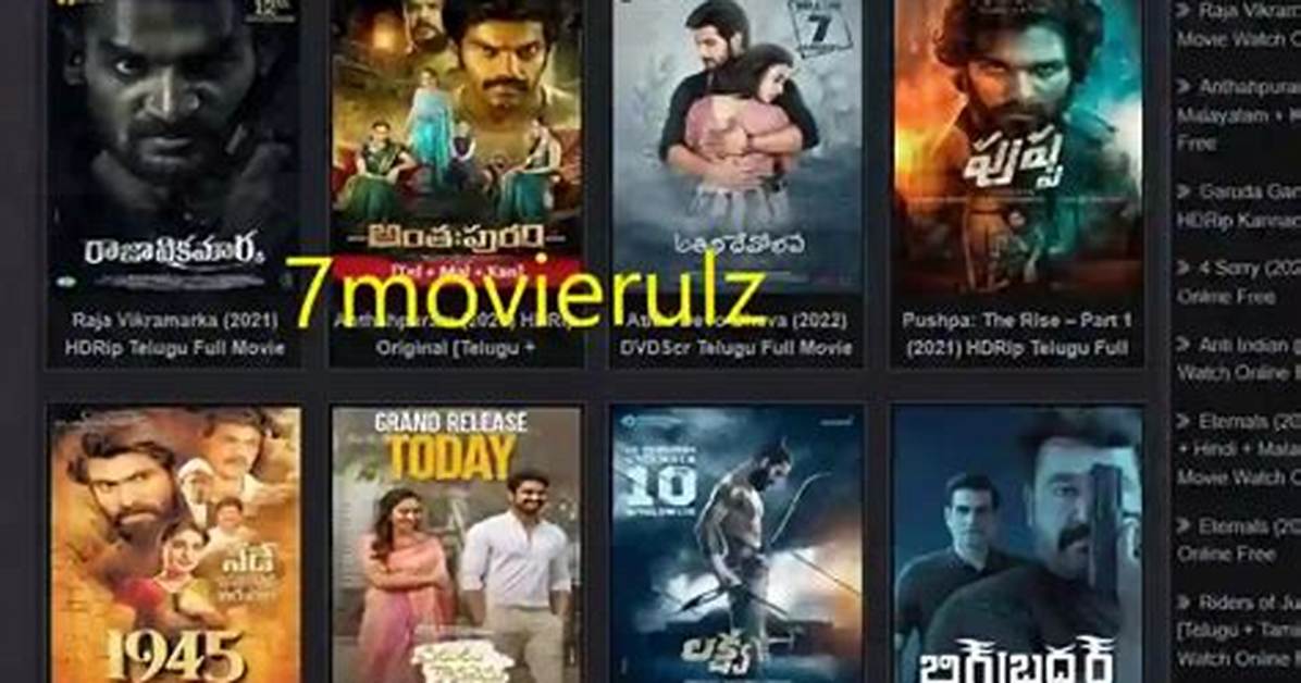 7Movierulz. Telugu: Your Ultimate Source for Telugu Movies
