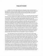A Journey of Lyric Analysis