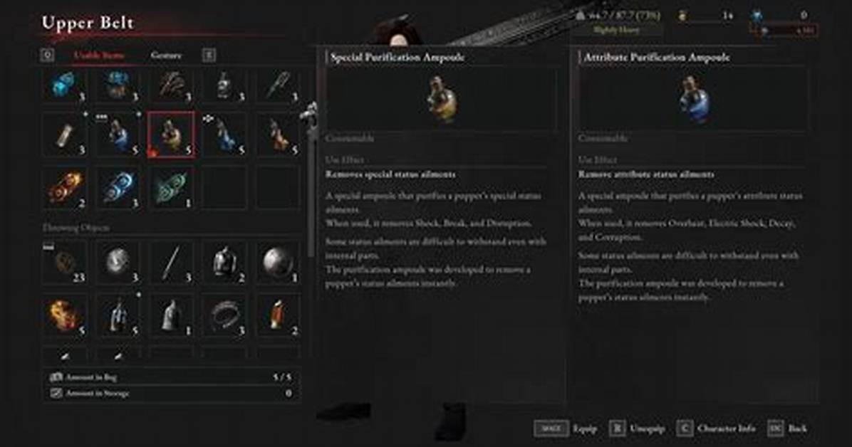 All Status Effects in Lies of P and How to Cure Them