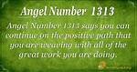 Angel Number 1313 Meaning - Good News for Your Life