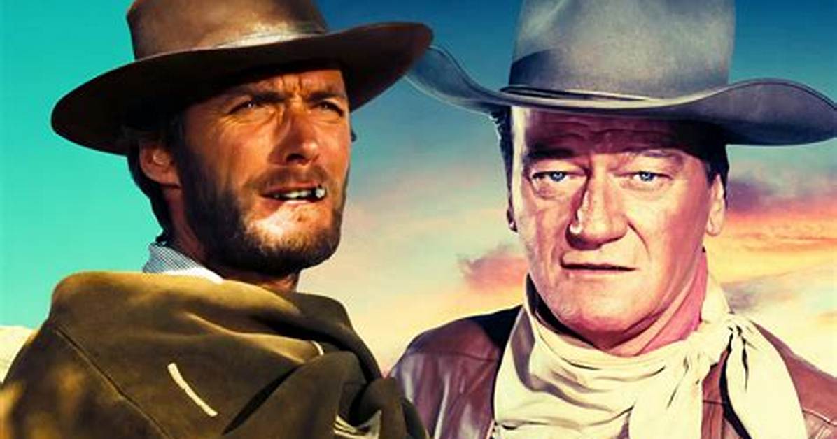 Clint Eastwood vs John Wayne: a Legendary Showdown in Hollywood History