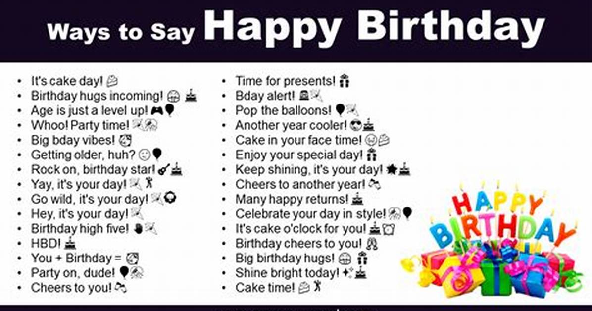 Creative Ways to Say Happy Birthday: a Comprehensive Guide to Festive Greetings
