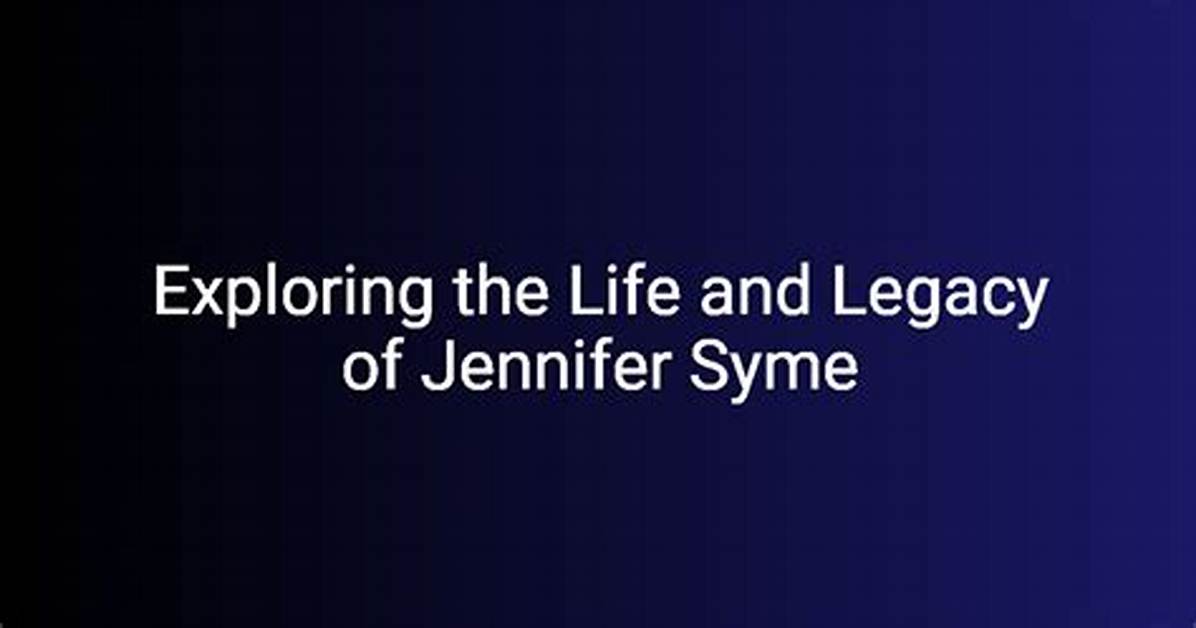 Exploring the Life and Career of Jennifer Flavin: a Comprehensive Biography