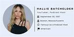 Hallie Batchelder Height, Weight, Net Worth, Age, Birthday, Wikipedia, Who, Instagram, Biography