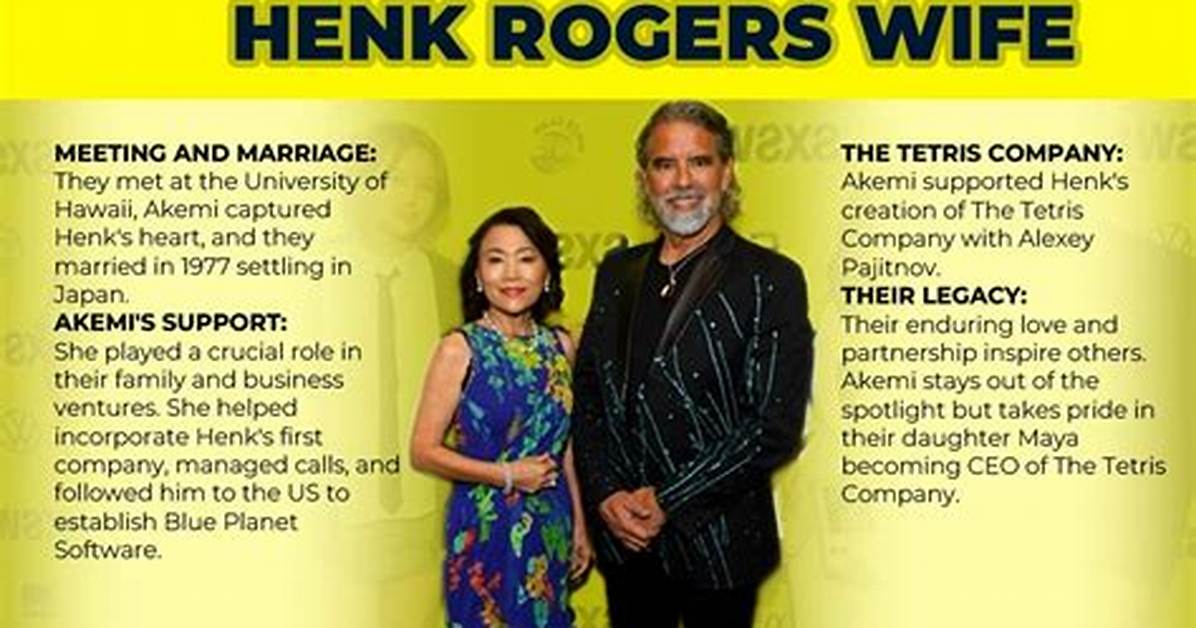 Henk Rogers Family with Wife Akemi Rogers and Daughters