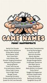 Hilarious and Naughty Game Names: Get Ready to Lol and Blush