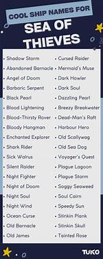 Hilarious Pirate Ship Names for Sea of Thieves
