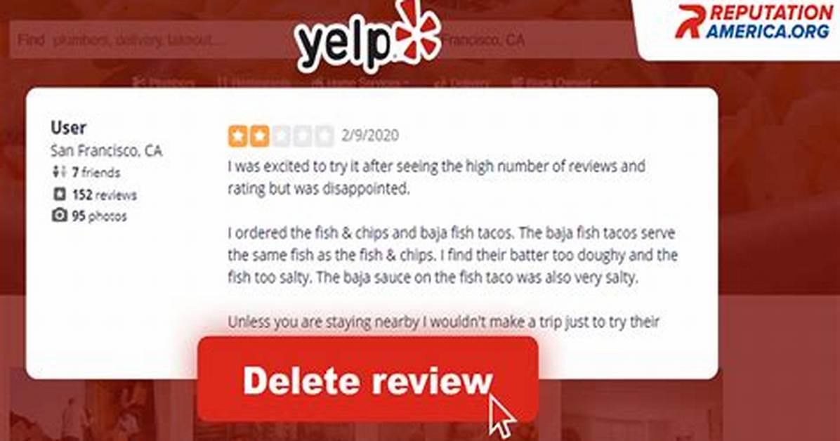 How to Effectively Remove Negative Yelp Reviews