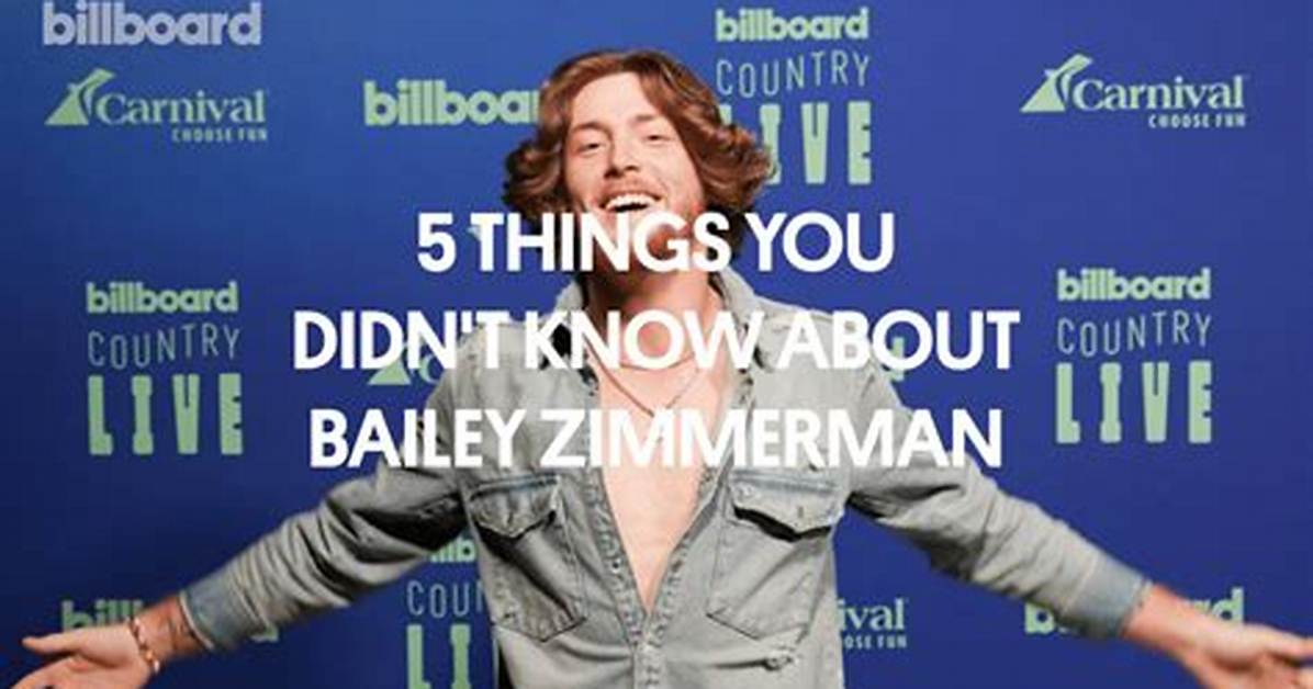 Is Country Star Bailey Zimmerman Hitched?