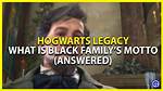 Polyjuice Plot Black Family Motto Password
