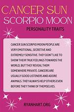 Scorpio Sun with Cancer Moon and Aquarius Rising Truly Divine ·
