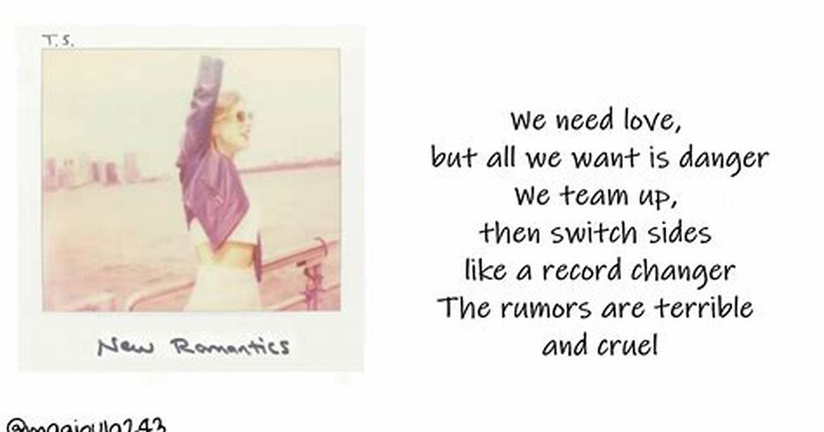 Taylor Swift New Romantics Lyrics