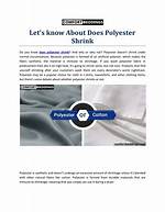 Understanding Polyester: Does Polyester Shrink?