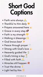 Unlock the Power of God Captions for Instagram: Discoveries and Insights