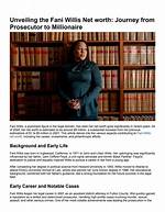 Unveiling the Financial Success of Fani Willis: How Much Does Fani Willis Make?