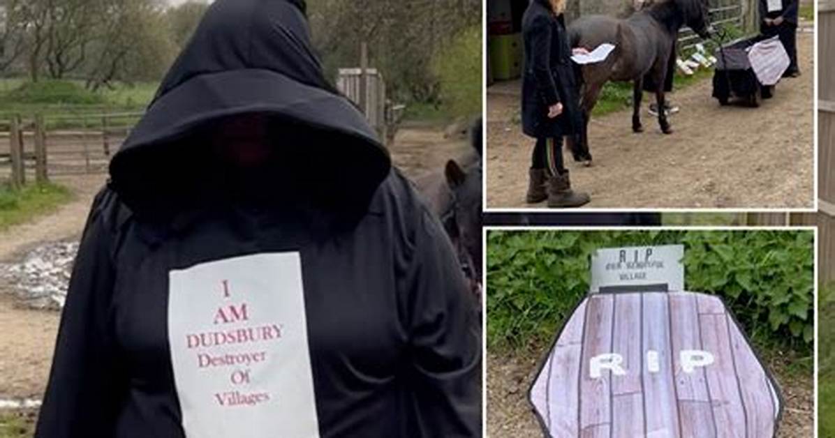 We Held a Mock Funeral for Our Dorset Village as Huge Change Is Going to Kill It off and We're Furio |