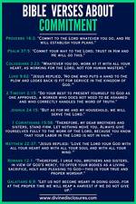 What Are Some Bible Verses About Commitment?