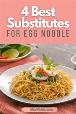 What Is a Substitute for Egg Noodles?