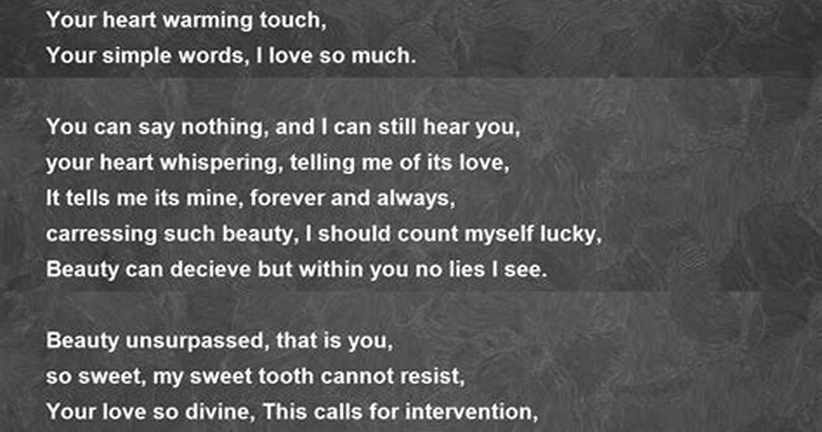 Whispers of the Heart: a Love Poem for Someone Special