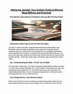 Your Guide to Winning Big
